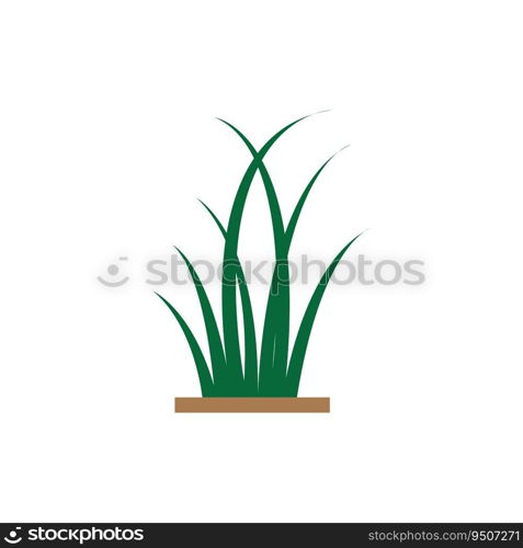 Green grass. Spring. Gazon. Vector icon. web version.