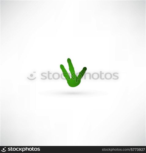 green hand icon