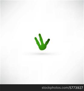 green hand icon