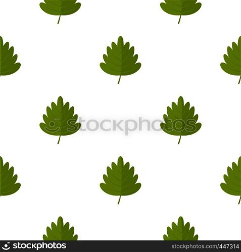 Green hawthorn leaf pattern seamless for any design vector illustration. Green hawthorn leaf pattern seamless