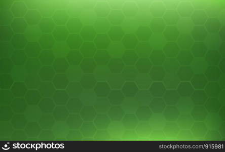 Green honeycomb abstract background. Wallpaper and texture concept. Minimal theme.