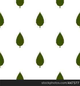 Green hornbeam leaf pattern seamless for any design vector illustration. Green hornbeam leaf pattern seamless