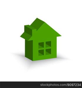 Green house energy saving. High quality. 3d home icon. Vector illustration. EPS 10.. Green house energy saving. High quality. 3d home icon. Vector illustration.