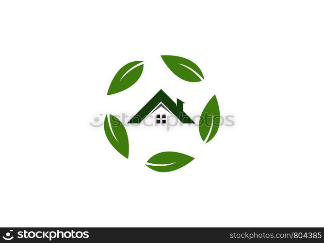 green house logo vector friendly concept template