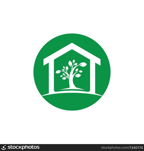 Green house vector icon illustration design