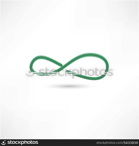Green infinite simbol