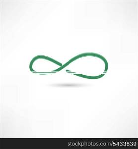 Green infinite simbol