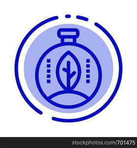 Green, Innovation, Energy, Power Blue Dotted Line Line Icon