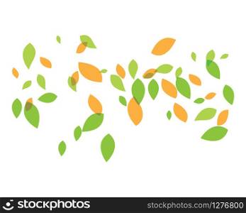 Green leaf background vector icon illustration design