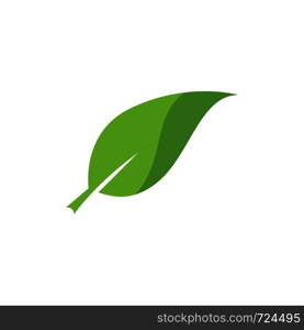 green leaf ecology nature element vector icon