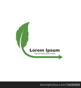 green leaf ecology nature element vector icon design