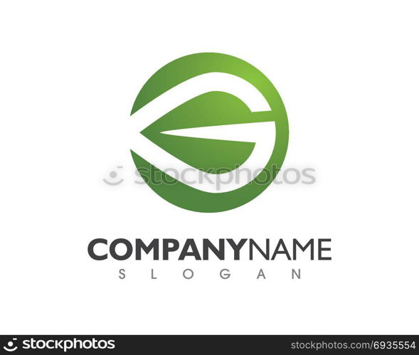 green leaf ecology nature element vector icon. Logos of green leaf ecology nature element vector icon