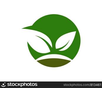 green leaf ecology nature element vector icon of go green design