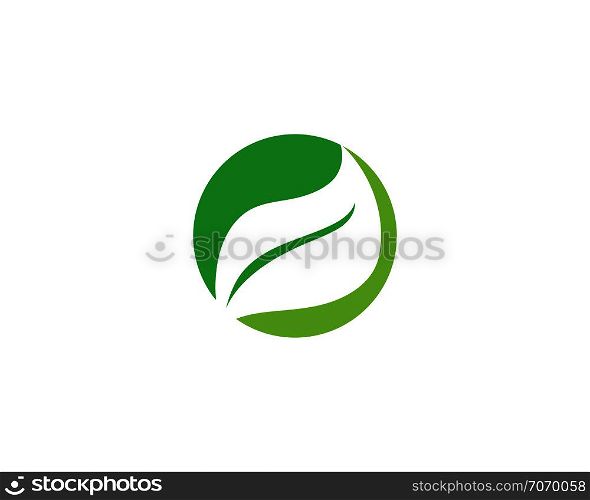 green leaf ecology nature element vector icons