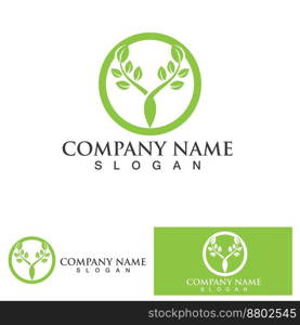 green leaf ecology nature element vector logo