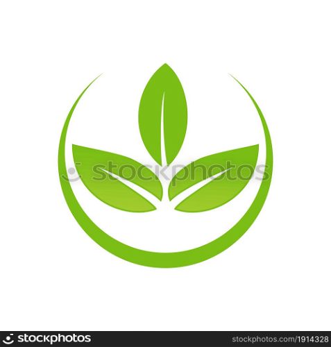 green leaf ecology nature logo element
