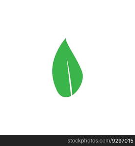 green leaf garden nature icon vector illustration template design