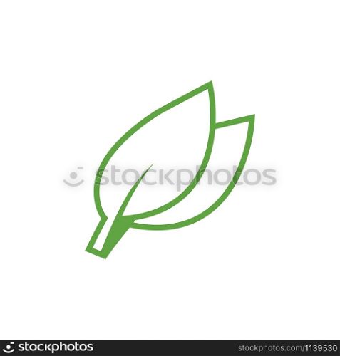 Green leaf icon graphic design template vector isolated. Green leaf icon graphic design template vector
