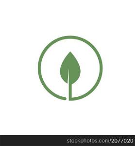 green leaf icon vector concept design template web