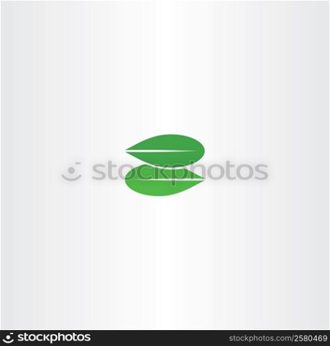 green leaf letter z eco logo bio icon symbol