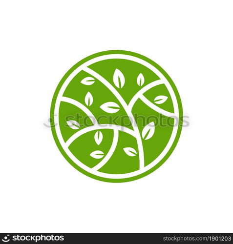 green leaf logo concept design