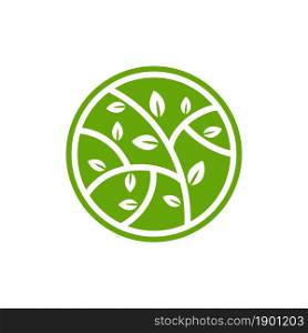 green leaf logo concept design