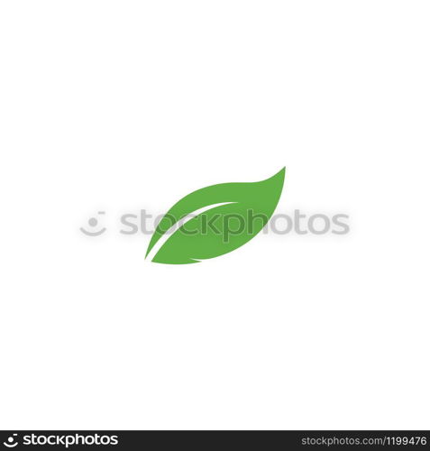 Green leaf logo ecology nature element vector icon