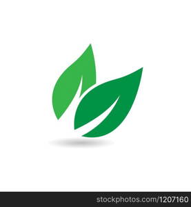 Green leaf logo ecology nature element vector icon