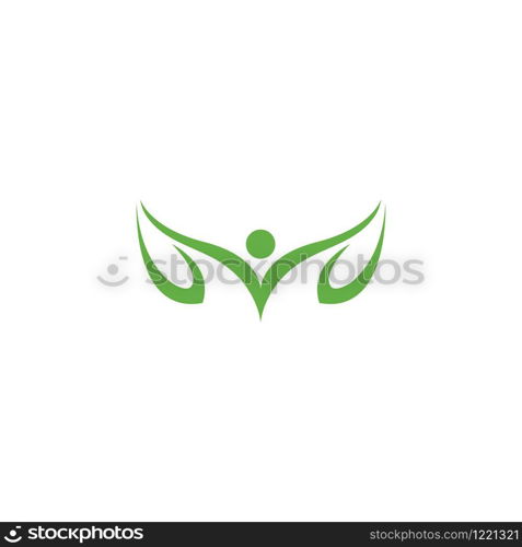 Green leaf logo ecology nature element vector icon