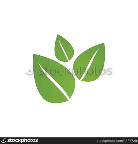 Green leaf logo ecology nature element vector icon