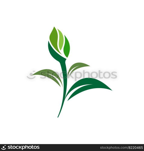 Green leaf logo ecology nature element vector icon