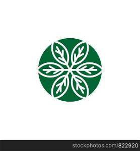 Green Leaf Logo Template Illustration Design. Vector EPS 10.