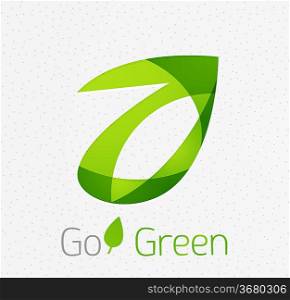 Green leaf nature concept