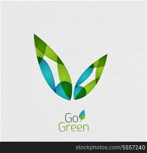 Green Leaf Nature Concept | Abstract Shapes Design