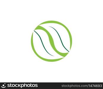 Green leaf nature ecology icon