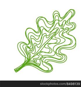 Green leaf sketch. Hand drawn vector illustration. Pen or marker doodle plant.. Green leaf sketch. Hand drawn vector illustration. Pen or marker doodle plant