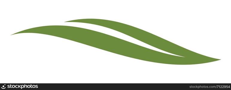 Green Leaf Swoosh Icon Vector Logo Template Illustration Design. Vector EPS 10.