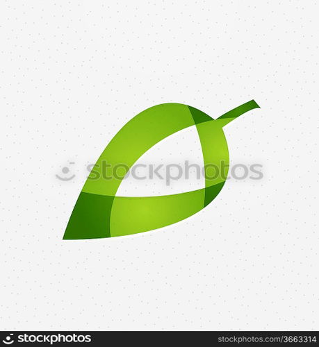 Green leaf vector concept