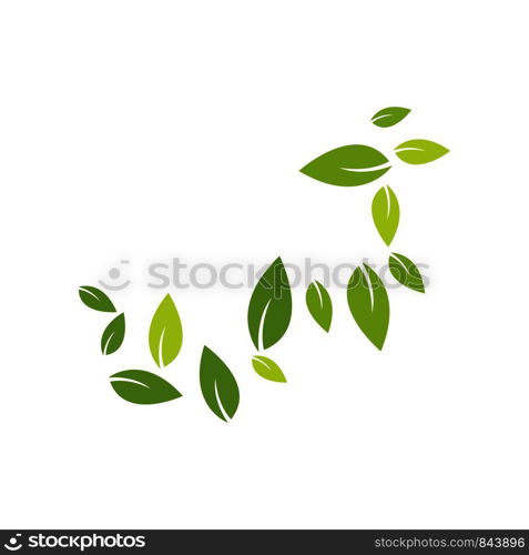 Green leaves background pattern