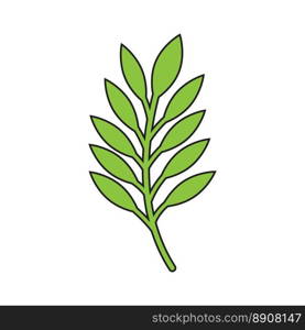 Green leaves Botanical logo vector and symbol design