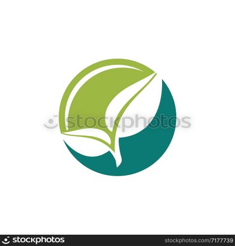 Green Leaves Nature Logo Template Illustration Design. Vector EPS 10.