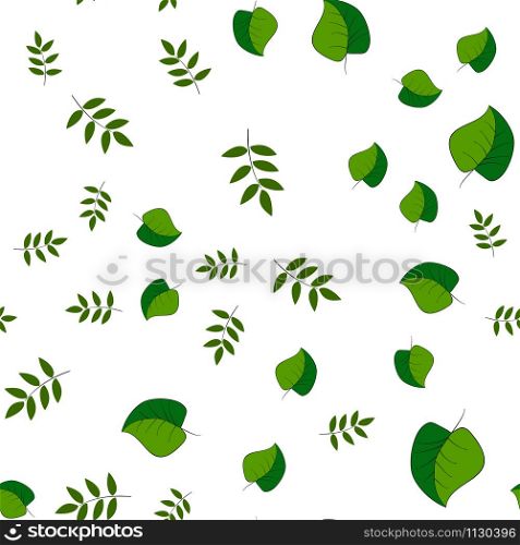 green leaves on a white background. For fabric, baby clothes, background, textile, wrapping paper and other decoration. Repeating editable vector pattern. EPS 10. green leaves on a white background. For fabric, baby clothes, background, textile, wrapping paper and other decoration. Vector seamless pattern EPS 10