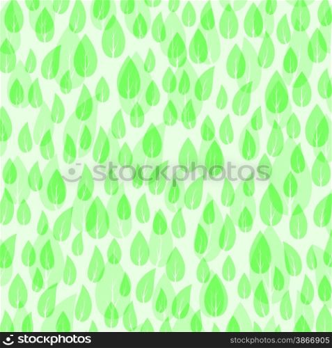 Green Leaves Pattern Isolated on White Background.. Leaves Background.