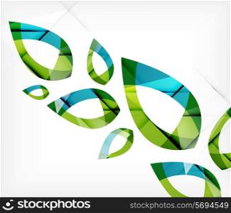 Green leaves spring nature design concept. Nature abstraction