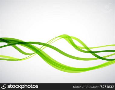 Green lines. Abstract vector background