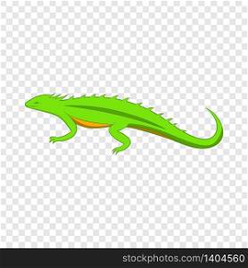 Green lizard icon. Cartoon illustration of green lizard vector icon for web. Green lizard icon, cartoon style