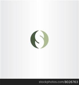 green logotype s letter logo vector s