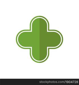 green medical logo design concept
