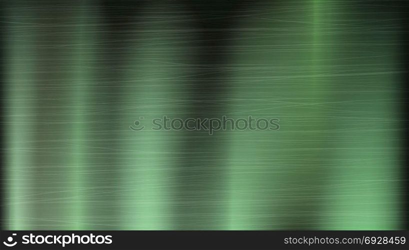 Green Metal Abstract Technology Background. Polished, Brushed Texture. Chrome, Silver, Steel, Aluminum. Vector illustration.. Metal Abstract Technology Background. Polished, Brushed Texture. Chrome, Silver Steel Aluminum Vector