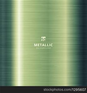 Green metallic metal polished background and texture. Vector illustration